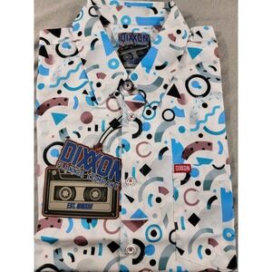 Dixxon The New Wave Shirt Mens 2XL Abstract, Summer Fun Casual S/S‎ Button Up